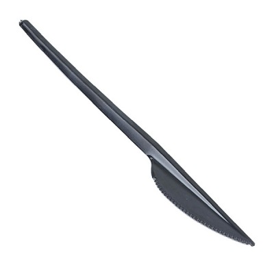 Noże wielokrotnego użytku - czarne 100 sztuk