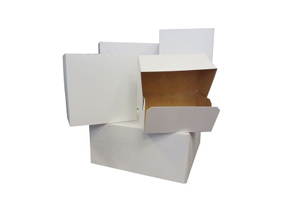 Pudełko cukiernicze klejone białe 18x18x9cm - RK0327 50 sztuk
