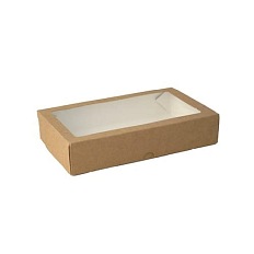 Pudełko na sushi z okienkiem 26x19x5cm 50 sztuk