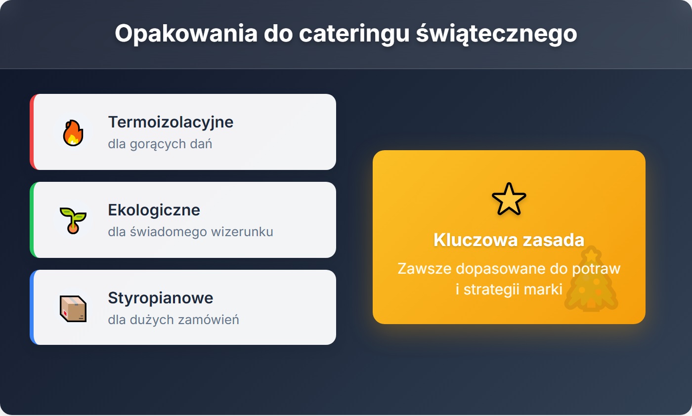 Opakowania do cateringu świątecznego