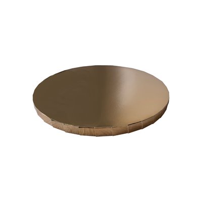 Podkład pod tort ze styroduru , kolor - złoty FI-25 cm 1 sztuka
