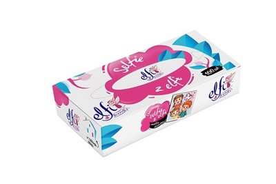 Chusteczki higieniczne w kartoniku 100 sztuk