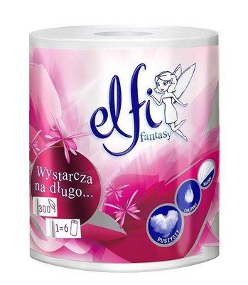 Ręcznik kuchenny papierowy celulozowy Elfi fantasy XL 60m