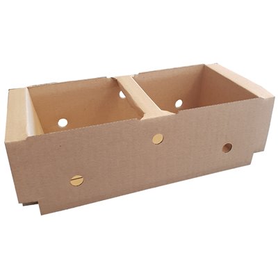 Łubianki tekturowe , klejone na owoce 230x120x85mm 1 kg PALETA ( 4680 szt.)