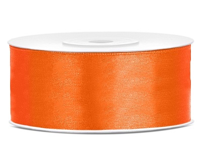 TASIEMKA satynowa 25mm Pomarańcz kod: TS25-005