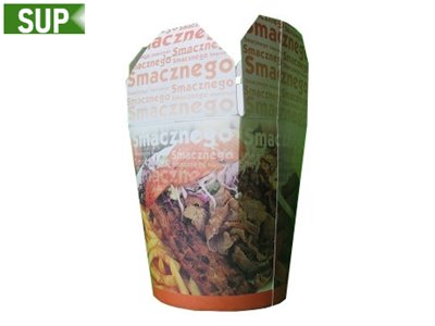 Kebab box nadruk - Smacznego 750ml 50 sztuk