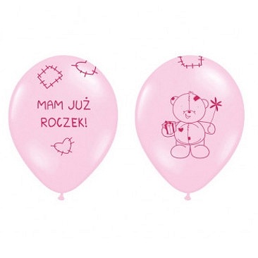 BALON - Mam Już Roczek, Pastel Pink, SB14P-221-081J