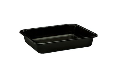 Pojemnik czarny niedzielony 227x178x30mm PP KGL 50 sztuk