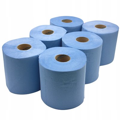 Ręcznik papierowy maxi jumbo niebieski 100m 6 sztuk