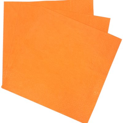 Serwetki Tissue papierowe 33x33 2w kolor - pomarańczowy 250 sztuk