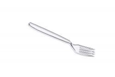 Widelec wielorazowy - transparentny 50 sztuk