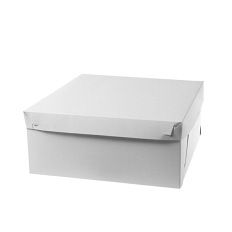 PUDEŁKO BIAŁE NA TORTY 32x32x13cm DWUCZĘŚCIOWE 10 sztuk