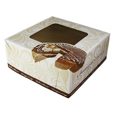 Kartonik na tort, ciasto 32x32x15 ORNAMENT OKIENKO  10 SZTUK