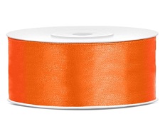 TASIEMKA satynowa 25mm Pomarańcz kod: TS25-005