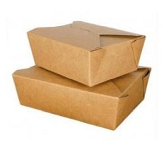 Papierowy lunchbox 14x10x5cm 750ml  BIO108LUN 50 sztuk