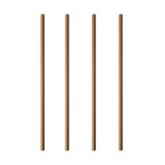 Słomki papierowe - kraft 6mm/20cm 88224 100 sztuk