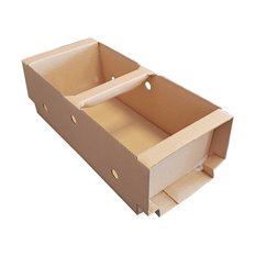 Łubianki tekturowe , klejone na owoce 230x120x85mm 1 kg PALETA ( 4680 szt.)