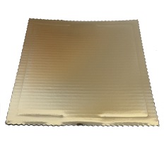TACKA TEKTUROWA złota, podkład pod tort 20x20cm 20 sztuk