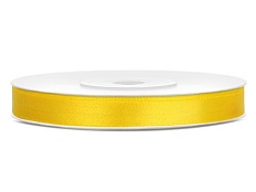 TASIEMKA satynowa 6mm Żółta kod: TS6-084