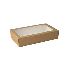 Pudełko na sushi z okienkiem 20x12x4 cm  25 sztuk
