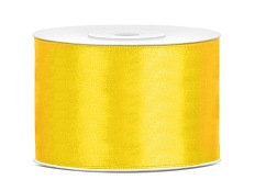 TASIEMKA satynowa 50mm Żółta kod: TS50-084