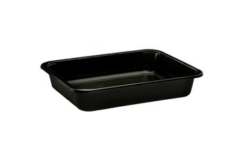 Pojemnik czarny niedzielony 227x178x30mm PP KGL 50 sztuk