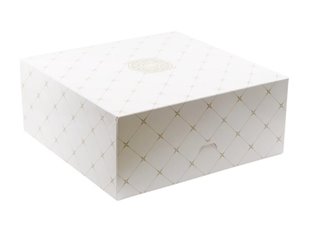 Pudełko cukiernicze klejone - nadruk rozeta 260x260x120mm 42094 15 sztuk