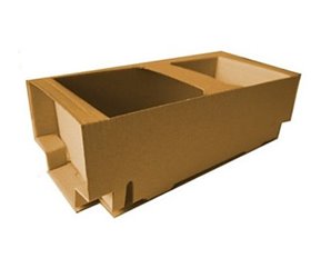 Łubianki tekturowe na owoce 165x100x70mm 50 sztuk