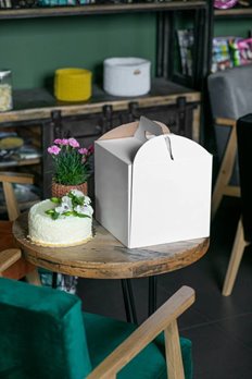 Koszyczek wysoki na tort MF 28x28x25cm - R21907 10 sztuk